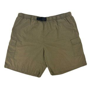 Duluth Trading‎ Shorts Men's 2XL Beige 8.5" Ripstop Nylon Blend Belted Cargo